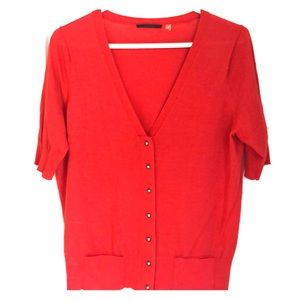 Elie Tahari short sleeved cardigan